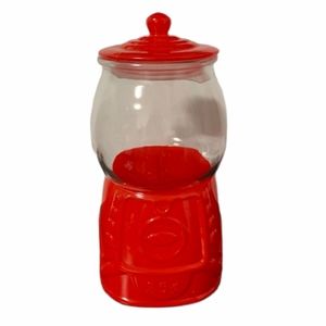 Target Bullseye Red Gumball Glass Jar NEW Sealed Tags